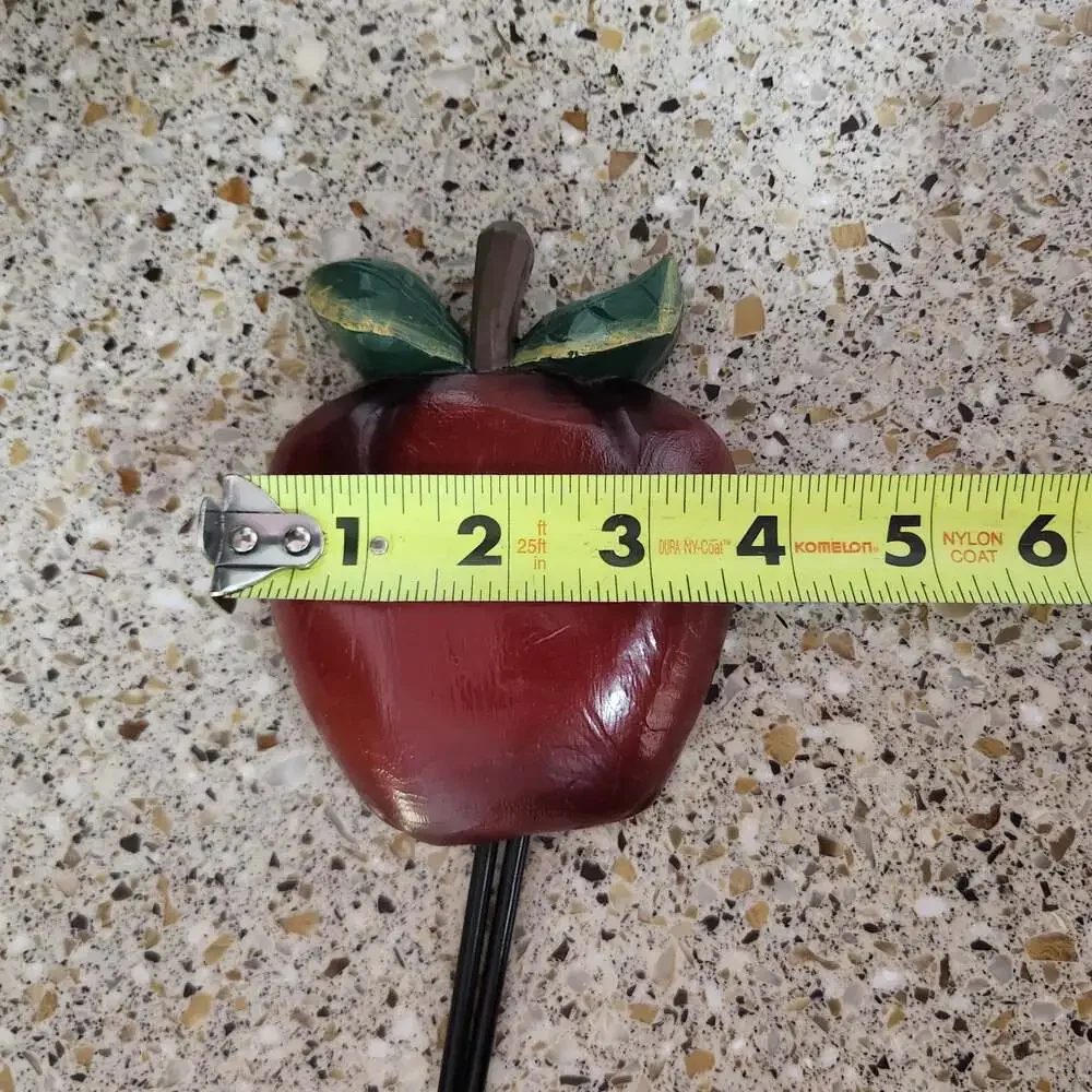 Vintage Wooden Apple Wall Hook Double Coat Rack